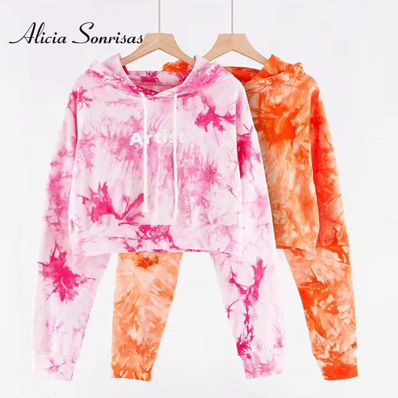 2020 Spring Tie Dye Hoodies Women Sweatshirts Temperament Short Tie-dye Printed Tops Casual Female Cropped Hoodie, Orange
2020 Spring Tie Dye Hoodies Women Sweatshirts Temperament Short Tie-dye Printed Tops Casual Female Cropped Hoodie, Orange