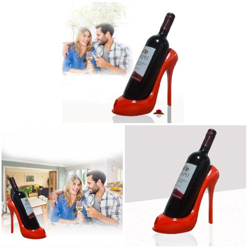 High Heel Wine Rack Bottle Holder Shoe Home Table Kitchen Decor Gifts-best