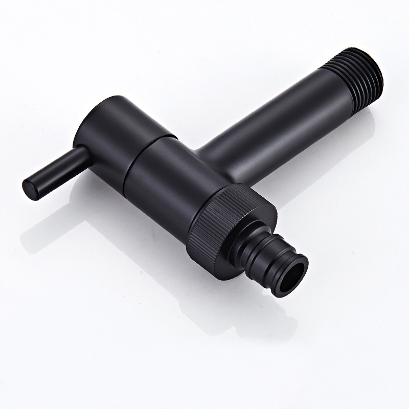 Outdoor Faucet Garden Bibcock Tap Bathroom Washing Machine Faucet mop Faucet Single Cold Antique BronzeBlack Oil Brushed3304525