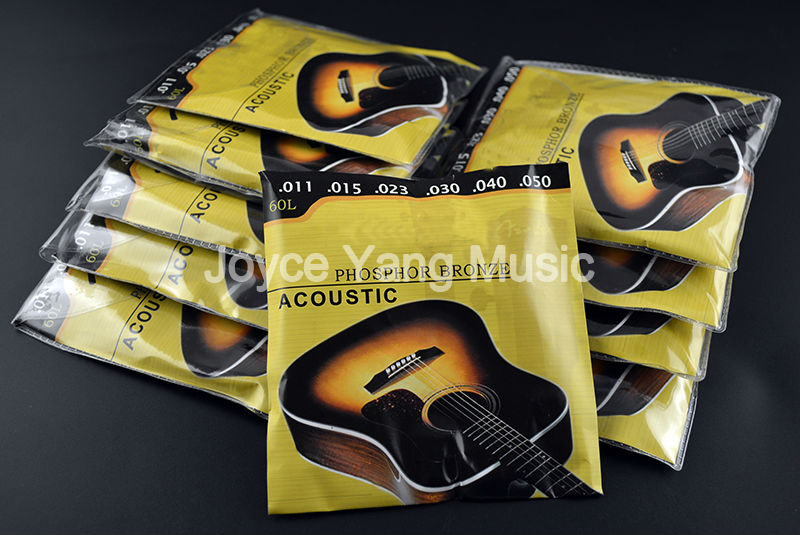 10 Sets of 60L/CL/XL Phosphor Bronze Acoustic Guitar Strings 1st-6th Steel Strings 011-048 in Free Shipping Wholesales
10 Sets of 60L/CL/XL Phosphor Bronze Acoustic Guitar Strings 1st-6th Steel Strings 011-048 in Free Shipping Wholesales