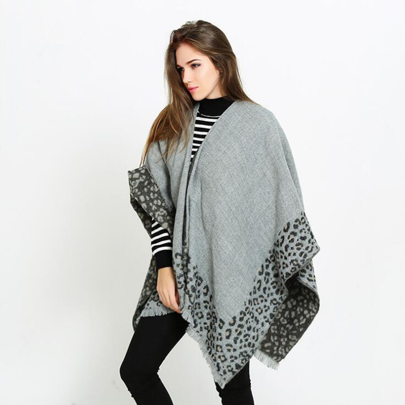 Winter Women Cashmere Shawl Ponchos New Leopard-print Forked Shawl Thicken Warm Soft Scarf Female free shipping, Blue;gray
Winter Women Cashmere Shawl Ponchos New Leopard-print Forked Shawl Thicken Warm Soft Scarf Female free shipping, Blue;gray