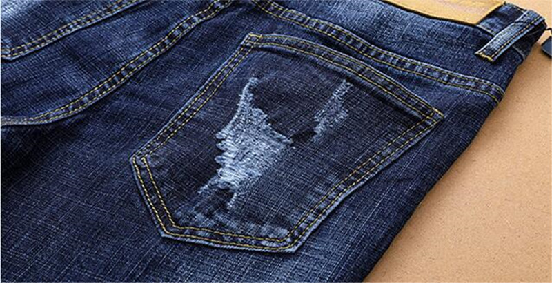 Idopy Men`s Fashion Patchwork Jeans Hip Hop Street Style Ripped Destroyed Vintage Washed Brand Designer Denim Joggers Trousers