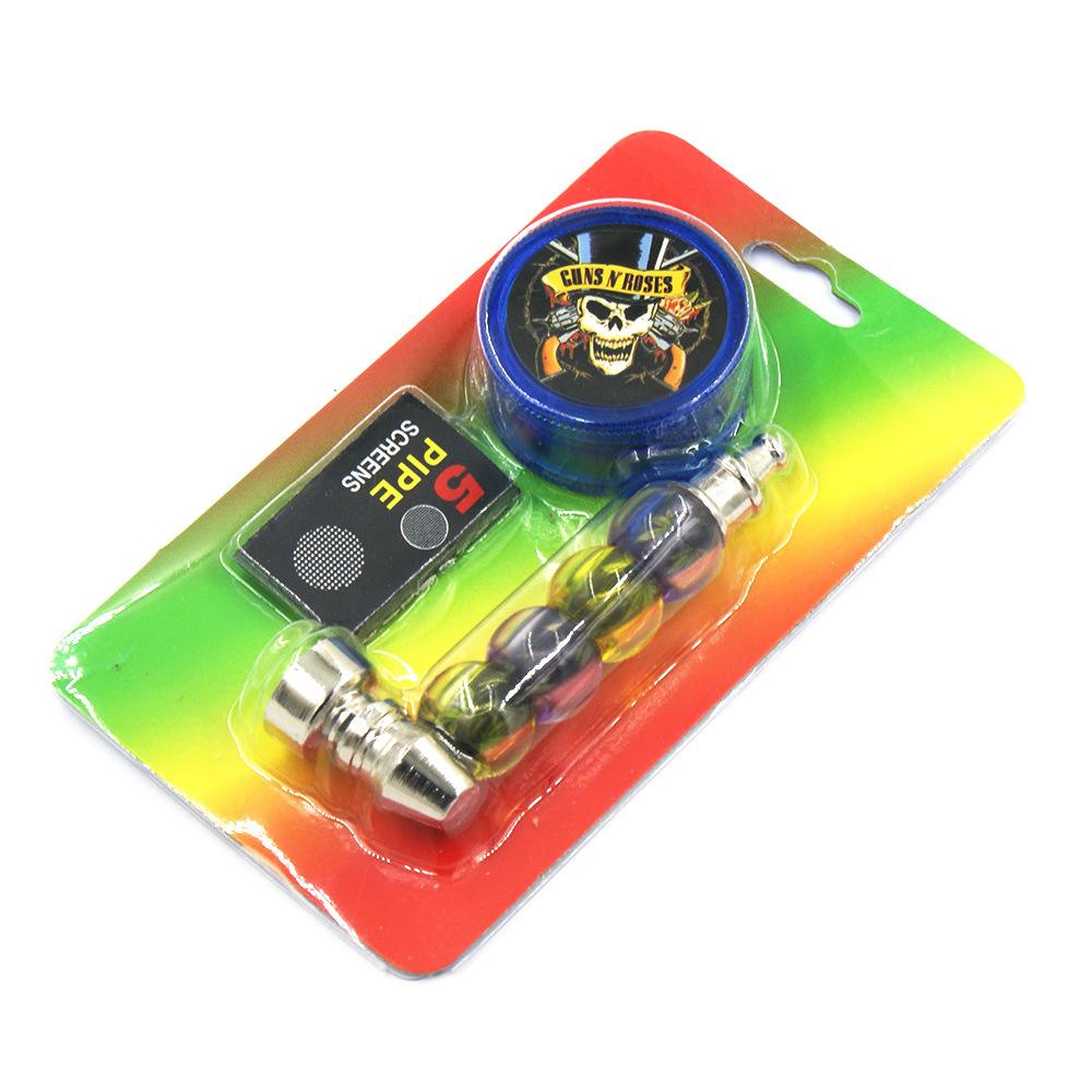 Plastic Smoking Pipe Grinder Set Suit Metal Smoking Pipes Tobacco Spoon Pipe with Screens for Dab Oil Rig Bongs
Plastic Smoking Pipe Grinder Set Suit Metal Smoking Pipes Tobacco Spoon Pipe with Screens for Dab Oil Rig Bongs