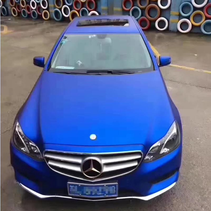 Ice Metallic Matt Chrome Vinyl Car Wrap Foil With Air Release Bubbles Free Matte Car Sticker Wrapping Size 1.52x20 meters