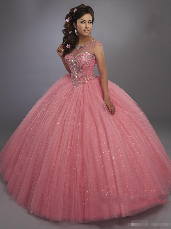 Calypso Quinceanera Dresses 2019 Illusion Scoop Neck and Lace Up Back Bling Bling Crystals Sweet 15 Dress Pageant Party Dresses, Light sky blue
Calypso Quinceanera Dresses 2019 Illusion Scoop Neck and Lace Up Back Bling Bling Crystals Sweet 15 Dress Pageant Party Dresses, Light sky blue