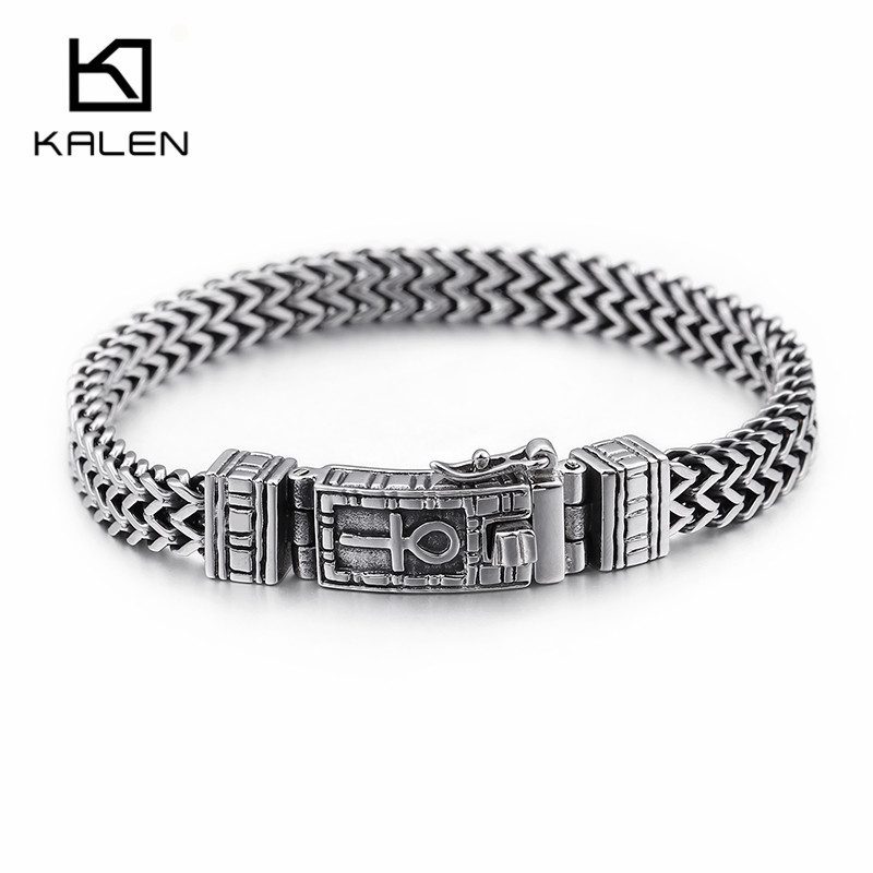 Kalen 8mm Egyptian Ankh Symbol Of Life Charm Bracelets For Men Women Stainless Steel Silver Mesh Linking Chain Bracelet Jewelry MX190727
Kalen 8mm Egyptian Ankh Symbol Of Life Charm Bracelets For Men Women Stainless Steel Silver Mesh Linking Chain Bracelet Jewelry MX190727