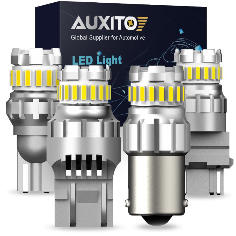 

AUXITO 2x Led Canbus W21/5W 7443 T20 W21W 7440 1157 P21/5W BAY15D Car Reserve Lamps 1156 P21W BA15S Signal Lamp Auto Brake Light, As pic