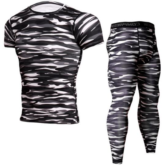 2019 Running Sets Men Compression Tights Camo Fitness Tracksuit Sport T Shirt and Pants Skinny Leggings Quick Dry Mens Gym Sets
2019 Running Sets Men Compression Tights Camo Fitness Tracksuit Sport T Shirt and Pants Skinny Leggings Quick Dry Mens Gym Sets