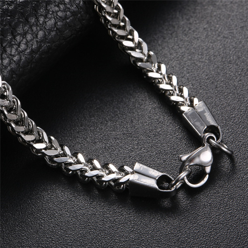 Vecalon Hiphop 316L Stainless Steel Bracelet for men 20cm Huge Heavy Silver color bracelets Punk Rock Jewerly Width select