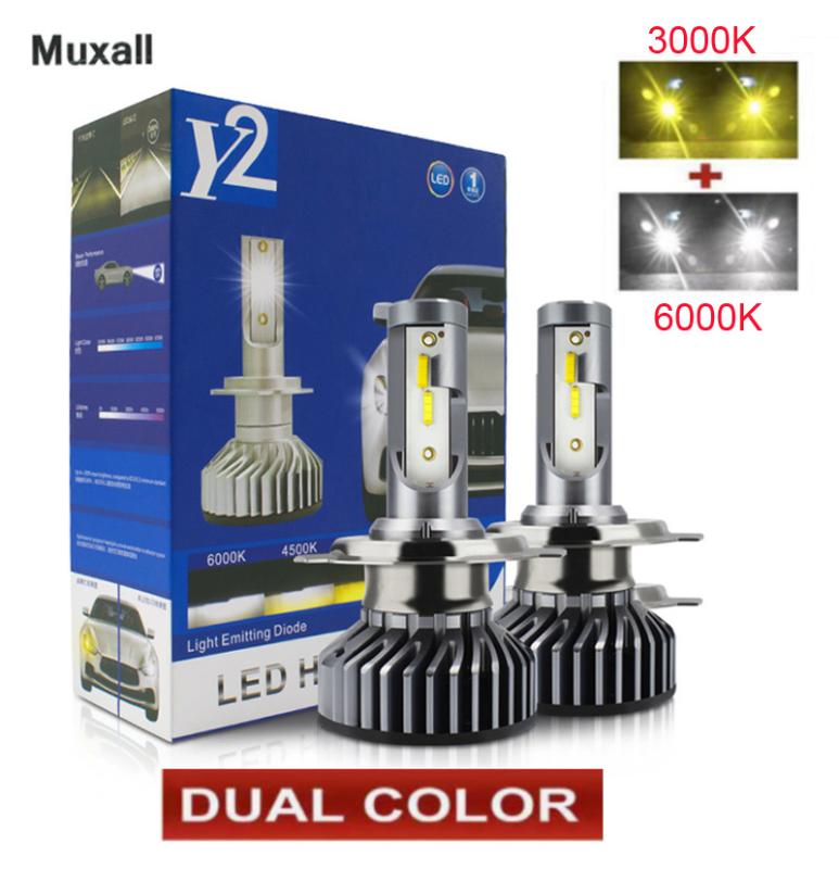 LED Mini Canbus Dual Color Car Headlight H4 H7 H1 H3 H8 H11 9006 120W 16000lm 6000K Car Styling Auto Headlamp Fog Light Bulbs
LED Mini Canbus Dual Color Car Headlight H4 H7 H1 H3 H8 H11 9006 120W 16000lm 6000K Car Styling Auto Headlamp Fog Light Bulbs