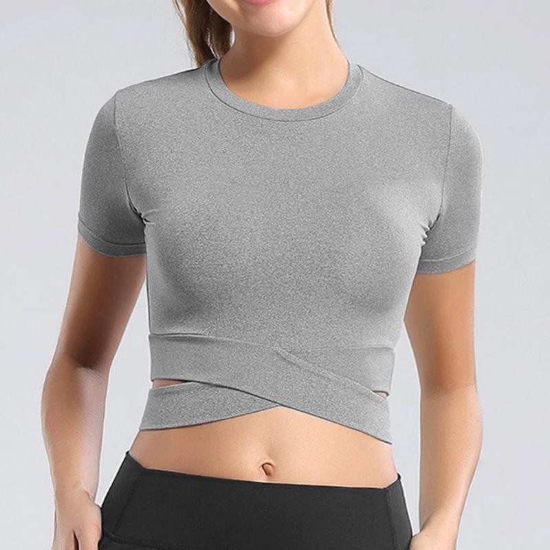 Women Sports Yoga Crop Top Gym Short Sleeve Top Solid Color Slim Cross T-Shirts Breathable Quick Dry Fitness Running tshirt, White
Women Sports Yoga Crop Top Gym Short Sleeve Top Solid Color Slim Cross T-Shirts Breathable Quick Dry Fitness Running tshirt, White