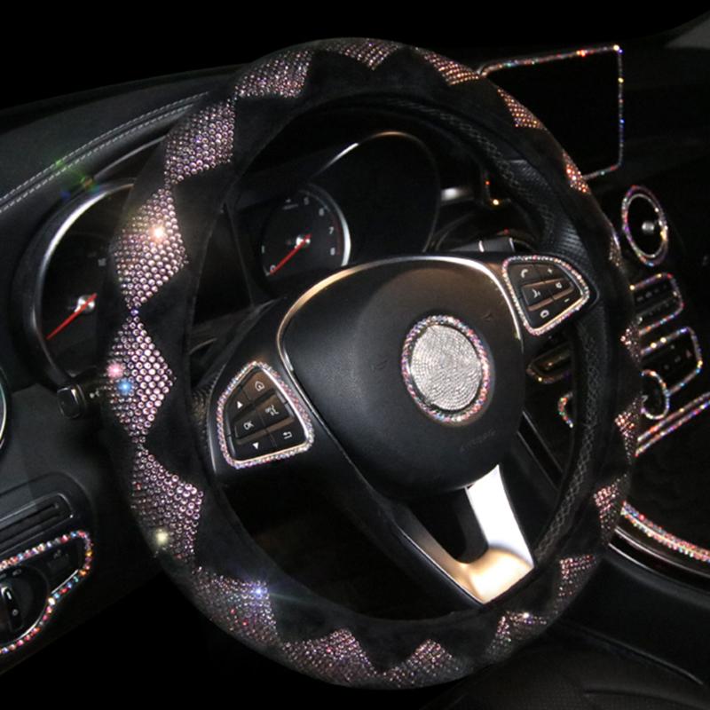 15 Inch Steering Wheel Cover Car Accessories Anti Slip Warm Interior Decoration Vehicle Diamond Universal Bling Crystal Soft
15 Inch Steering Wheel Cover Car Accessories Anti Slip Warm Interior Decoration Vehicle Diamond Universal Bling Crystal Soft