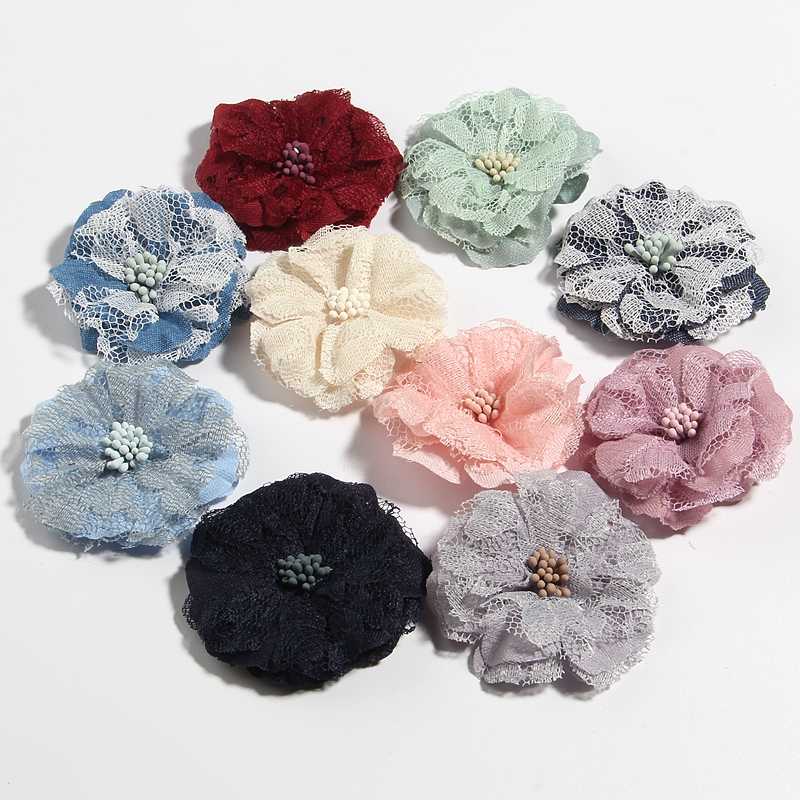 120PCS 5.5CM 2.1" High Quality Fabric Artificial Lace Flower For Hair Accessories Chiffon Flowers Bouquet For Headband Wedding, Red
120PCS 5.5CM 2.1" High Quality Fabric Artificial Lace Flower For Hair Accessories Chiffon Flowers Bouquet For Headband Wedding, Red
