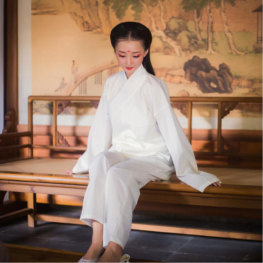 Daily Ancient modern general clothing Chinese Female Cotton comfortable underwear China traditional hanfu pajamas Jacket + pants Set