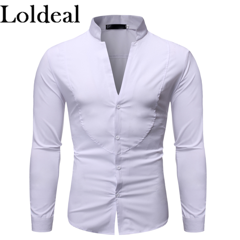 Loldeal Male V-neck shirts Loose Cotton Blend Solid Color Button Long Sleeve Shirts, Black
Loldeal Male V-neck shirts Loose Cotton Blend Solid Color Button Long Sleeve Shirts, Black
