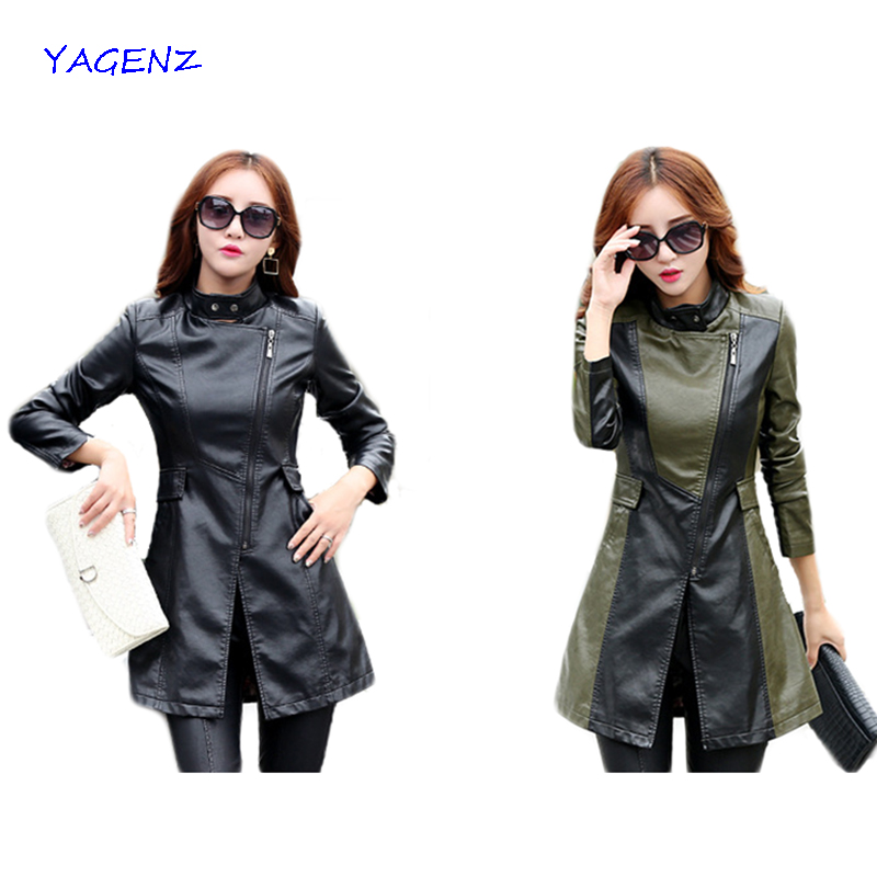 2019 leather coat women long section Long Sleeve Autumn Winter Plus size Fashion Zipper High Quality PU Leather Jacket YAGENZA46, Black
2019 leather coat women long section Long Sleeve Autumn Winter Plus size Fashion Zipper High Quality PU Leather Jacket YAGENZA46, Black