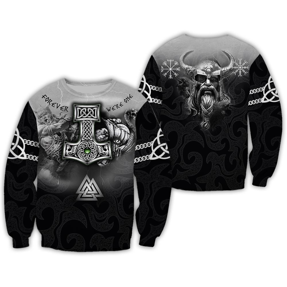 PLstar Cosmos 2019 New Fashion Men hoodies 3D All Over Printed Tattoo Viking Odin Hoodie Apparel Unisex Casual Hoody streetwear LY191205