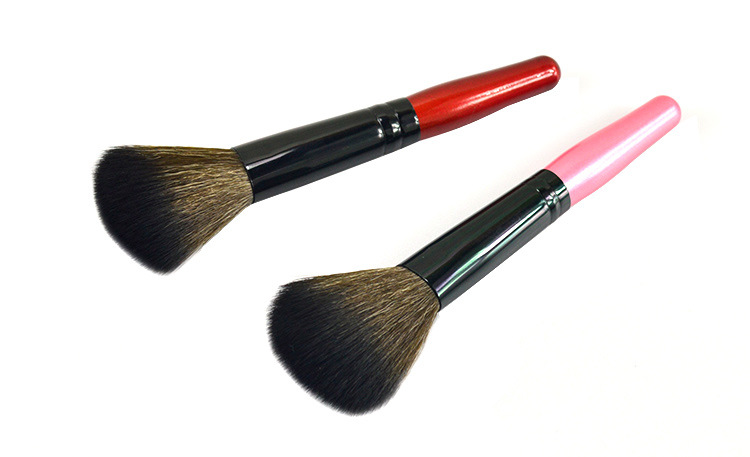 Newest single makeup brushes for blush loose powder cosmetics wood handle soft nylon hair make-up tools & accessories 5 colors drop shipping
