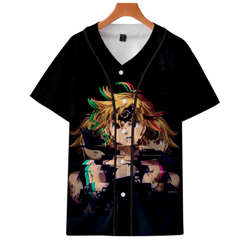 The Seven Deadly Sins role unisex Short-sleeved baseball cos Bottom shirt autumn Short-sleeved baseball unisex couple 3D, 05
The Seven Deadly Sins role unisex Short-sleeved baseball cos Bottom shirt autumn Short-sleeved baseball unisex couple 3D, 05