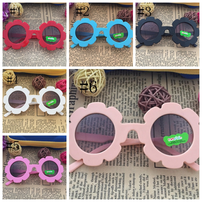 Sunglasses Sunflower Frame Girls Eyeglasses Baby Girl Sun Glasses Children Beach Eyewear Fashion Kids Accessories 6 Colors DHW3589 Z260305