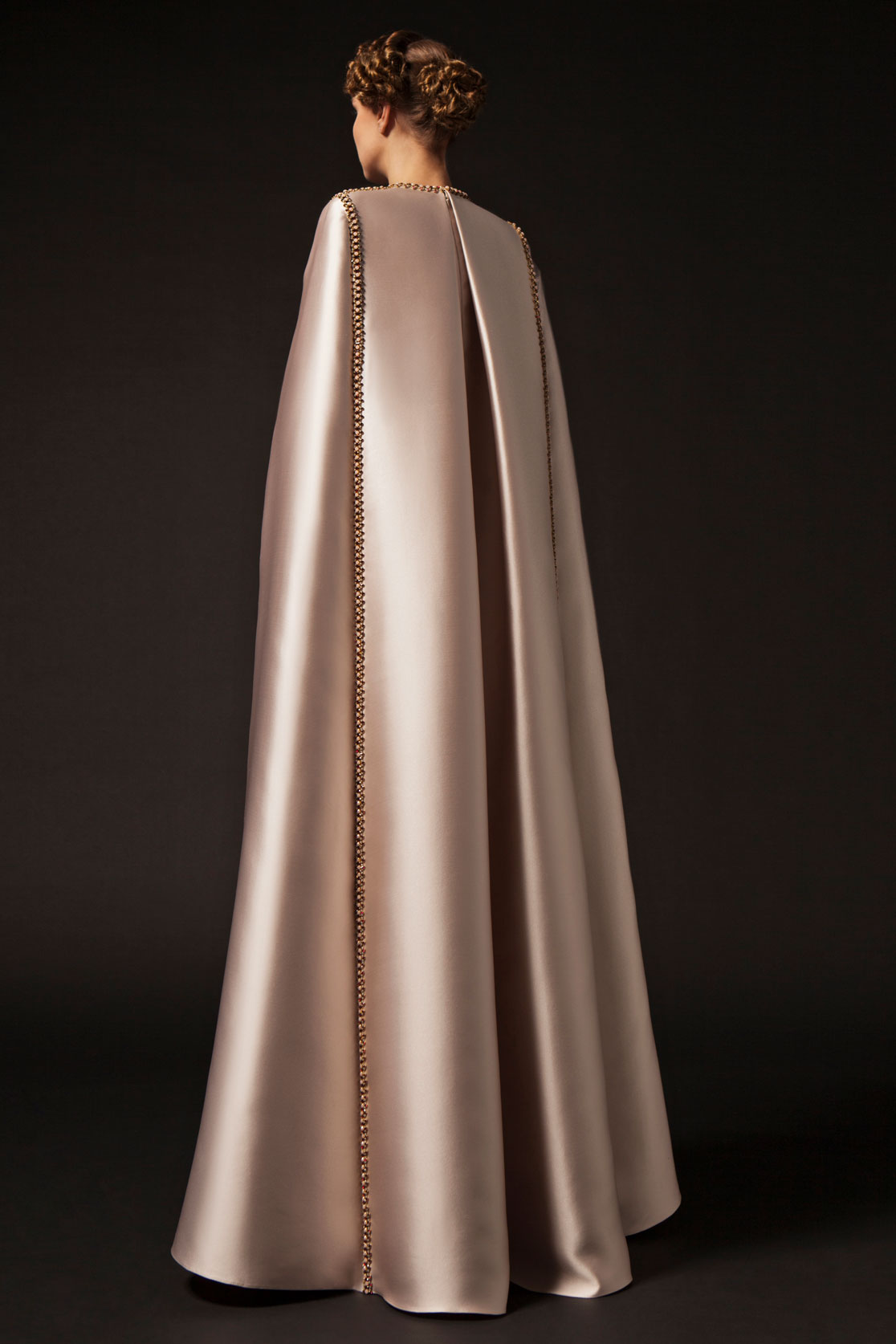 2019 Krikor Jabotian Prom Dresses Long Jewel Neck Luxury Beads Pearls Tassel Evening Dress With Wrap Floor Length Cocktail Party Gowns