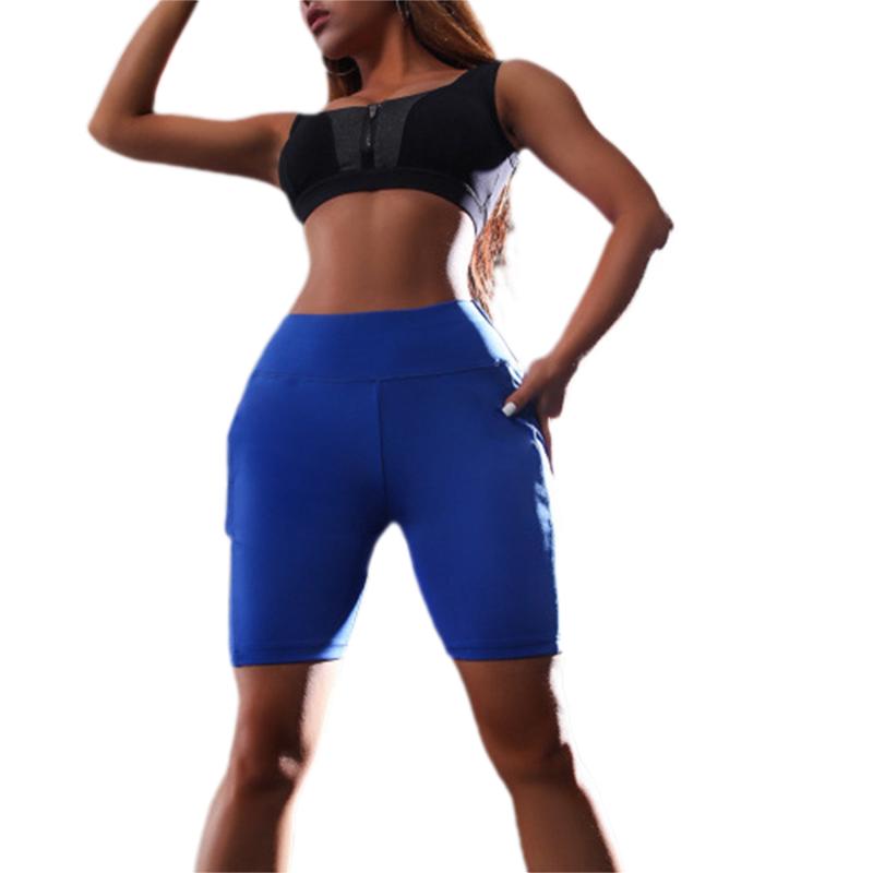 Women Sports Shorts High Waist Workout Running Yoga Leggings With Side Pocket Fitness Leggings Female Yoga Shorts Gym Outfits, Blue
Women Sports Shorts High Waist Workout Running Yoga Leggings With Side Pocket Fitness Leggings Female Yoga Shorts Gym Outfits, Blue