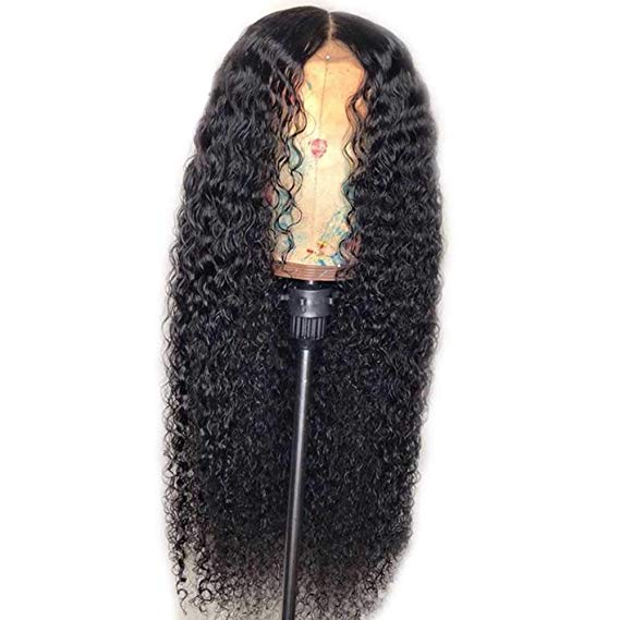 Curly Lace Front Human Hair Wigs For Women natural Color 360 Lace Frontal Wig Remy Brazilian Plucked With Baby Hair130%density