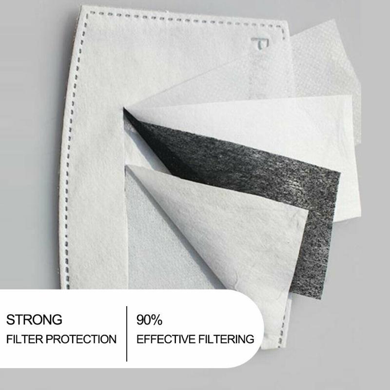 Anti Dust Droplets Replaceable Mask Filter Insert for Mask Paper Haze Mouth PM2.5 Filters Household Protective Products