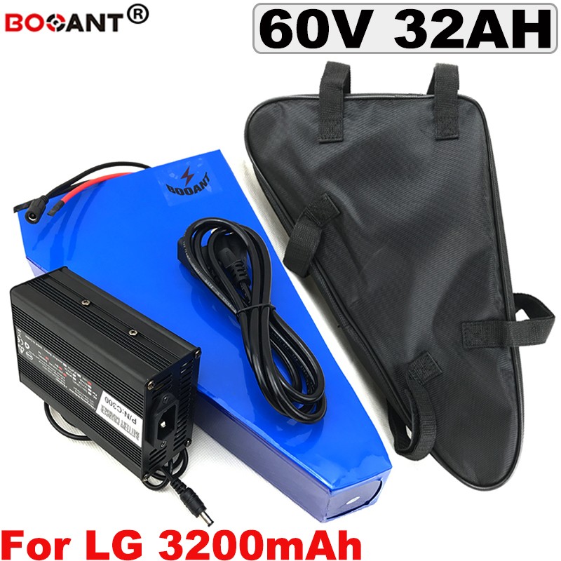 Triangle Lithium Battery 18650 cell 60V 30AH Electric Bicycle Battery 1500W 2500W E-bike Battery 60V +5A Charger Free Shipping
Triangle Lithium Battery 18650 cell 60V 30AH Electric Bicycle Battery 1500W 2500W E-bike Battery 60V +5A Charger Free Shipping