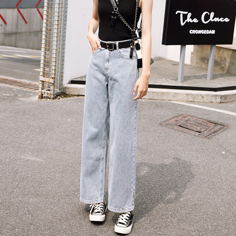 Lucyever Vintage Denim High Waist Jeans Woman Fashion Solid Loose Wide Leg Pants Women Autumn Casual Streetwear Jeans Mujer 2019, Blue
Lucyever Vintage Denim High Waist Jeans Woman Fashion Solid Loose Wide Leg Pants Women Autumn Casual Streetwear Jeans Mujer 2019, Blue