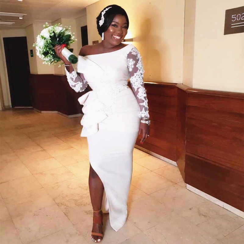 Mother of the Bride Dress Lace Long Sleeve Off Shoulder Side High Slit Plus Size Floor Length Evening Gowns Customize vestido de, Sage
Mother of the Bride Dress Lace Long Sleeve Off Shoulder Side High Slit Plus Size Floor Length Evening Gowns Customize vestido de, Sage