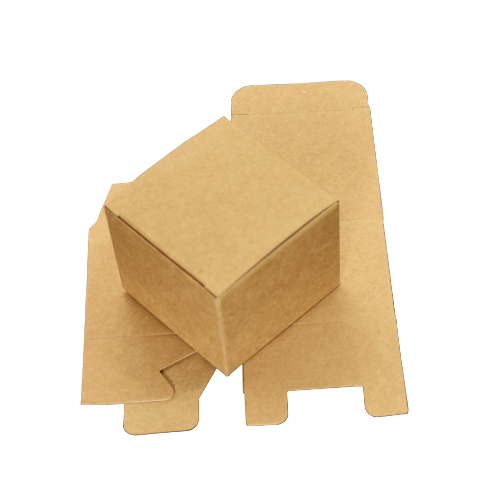 50pcslot 3 Colored 4x4x3cm Kraft Paper Box Foldable Face Cream Packing Paperboard Boxes Jewelry Package Ointment Bottle Boxes7186697