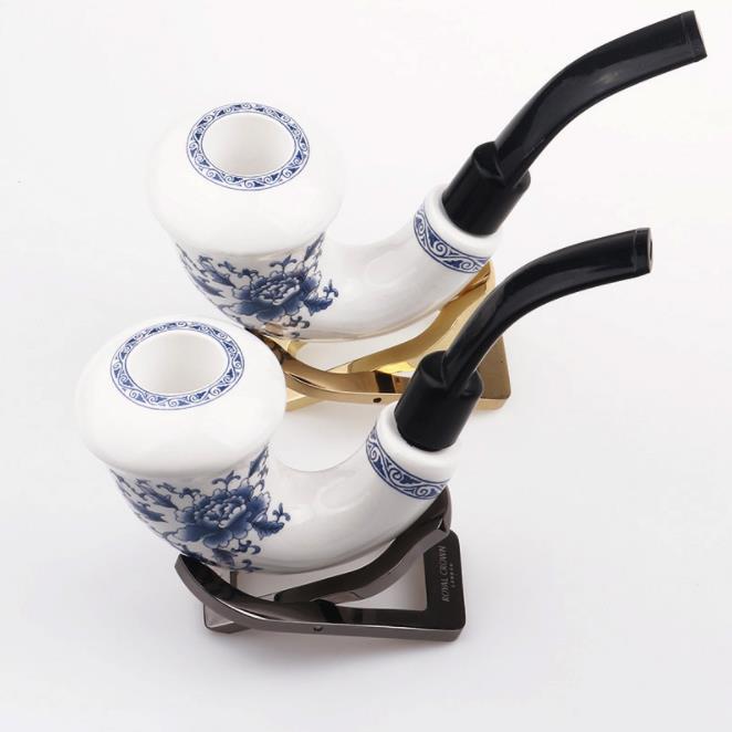Hot-selling 142mm blue and white porcelain elbow ceramic pipe hollow design quality light non-ironing handicraft boutique
Hot-selling 142mm blue and white porcelain elbow ceramic pipe hollow design quality light non-ironing handicraft boutique