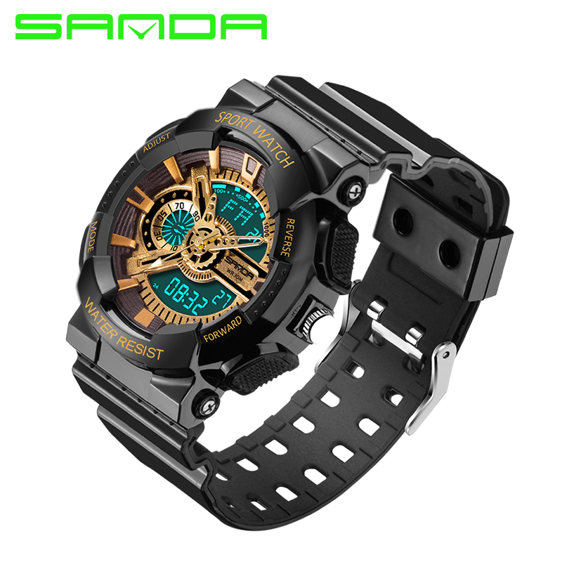 2017 New Brand SANDA Fashion Watch Men G Style Waterproof Sports Military Watches S Shock Digital Watch Men Relogio Masculino LY191213, B lu
2017 New Brand SANDA Fashion Watch Men G Style Waterproof Sports Military Watches S Shock Digital Watch Men Relogio Masculino LY191213, B lu
