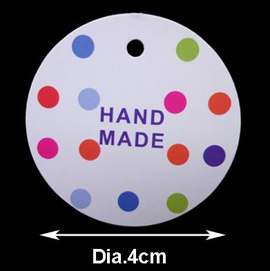 Dots Paper Gift Tags Thank you Merci Just for You Hand Made Party Favor Wedding Gift Wrap Paper Cards Hang Tags 1000 pcs