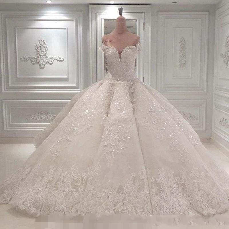 Vestido De Noiva Ball Gown Wedding Dresses 2019 Off The Shoulder Cathedral Train Lace Appliques Bridal Gown For Church Custom Made BC0388, White
Vestido De Noiva Ball Gown Wedding Dresses 2019 Off The Shoulder Cathedral Train Lace Appliques Bridal Gown For Church Custom Made BC0388, White