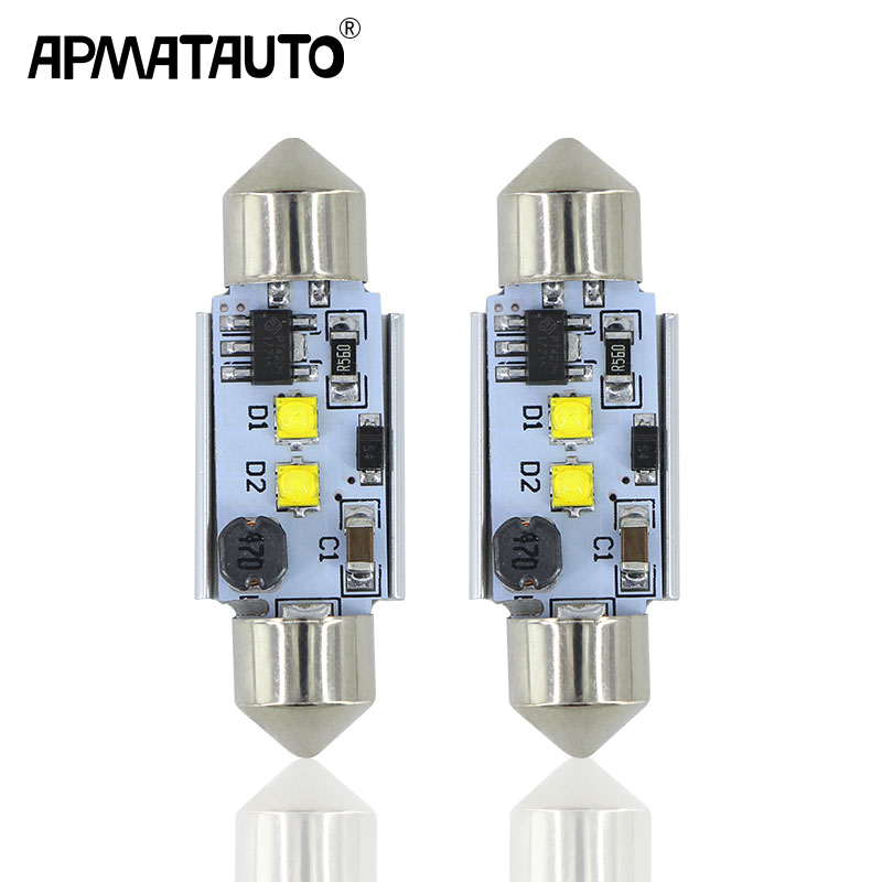 Apmatauto 2xWhite Car Interior Light 36mm 39mm 42mm LED Bulb SV8.5 C10W C5W Festoon Vanity Mirror Dome Reading Door Number Light
Apmatauto 2xWhite Car Interior Light 36mm 39mm 42mm LED Bulb SV8.5 C10W C5W Festoon Vanity Mirror Dome Reading Door Number Light