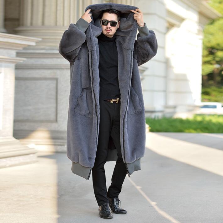 Autumn robe faux leather jacket mens winter thicken warm fur leather coat men loose jackets hooded B139, Gray
Autumn robe faux leather jacket mens winter thicken warm fur leather coat men loose jackets hooded B139, Gray