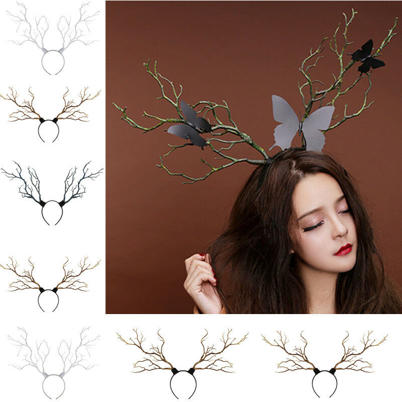 Long Antler Tree Branches Headband Props Horns Hair Accessory Cosplay Headpieces, Black;brown
Long Antler Tree Branches Headband Props Horns Hair Accessory Cosplay Headpieces, Black;brown