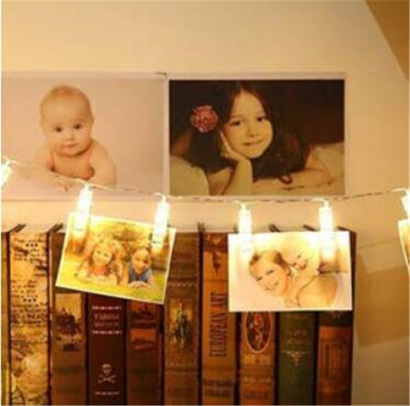 Photo Clip Light String Led Clip Fairy Lights Battery Powered LED Clips Lights 3M/6M Warm White/RGB Indoor Home Party Festival Decor