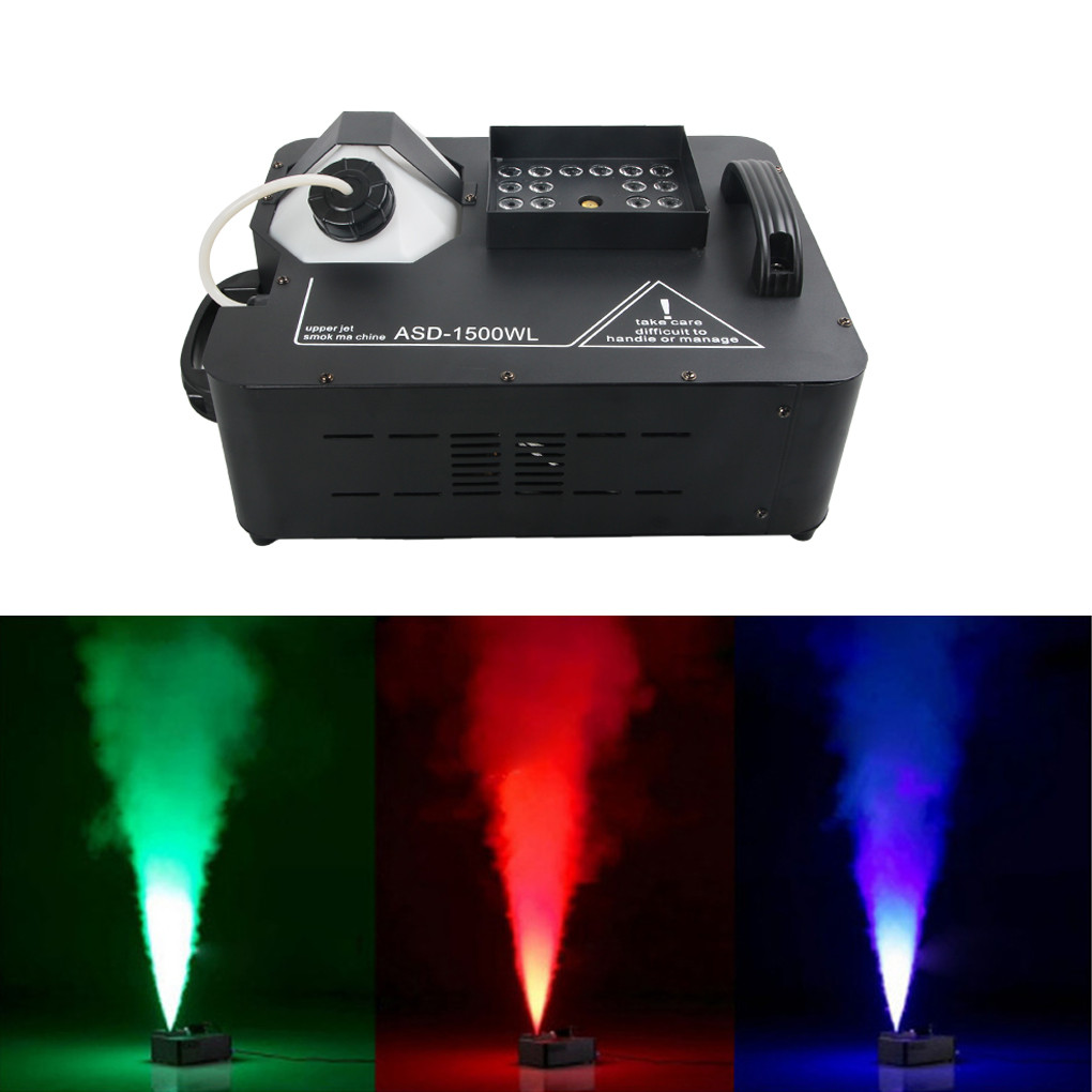 AUCD 1500W RGB LED DMX Control Color Fog Smoke Machine Remote Fogging Machines for Stage Light Home Party Wedding Effect ASD-1500WL
AUCD 1500W RGB LED DMX Control Color Fog Smoke Machine Remote Fogging Machines for Stage Light Home Party Wedding Effect ASD-1500WL