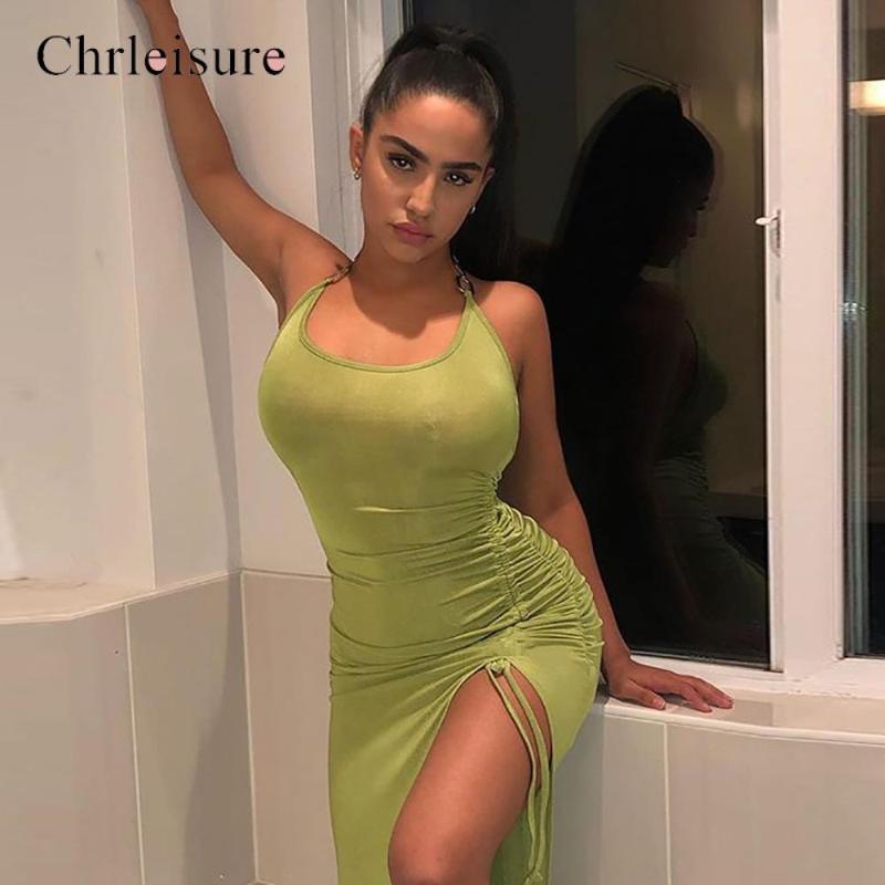 Backeless Sexy Dress For Women Side Split Dress Push Up Slip Fold Drawstring Feminina Dresses Summer Party, Green
Backeless Sexy Dress For Women Side Split Dress Push Up Slip Fold Drawstring Feminina Dresses Summer Party, Green