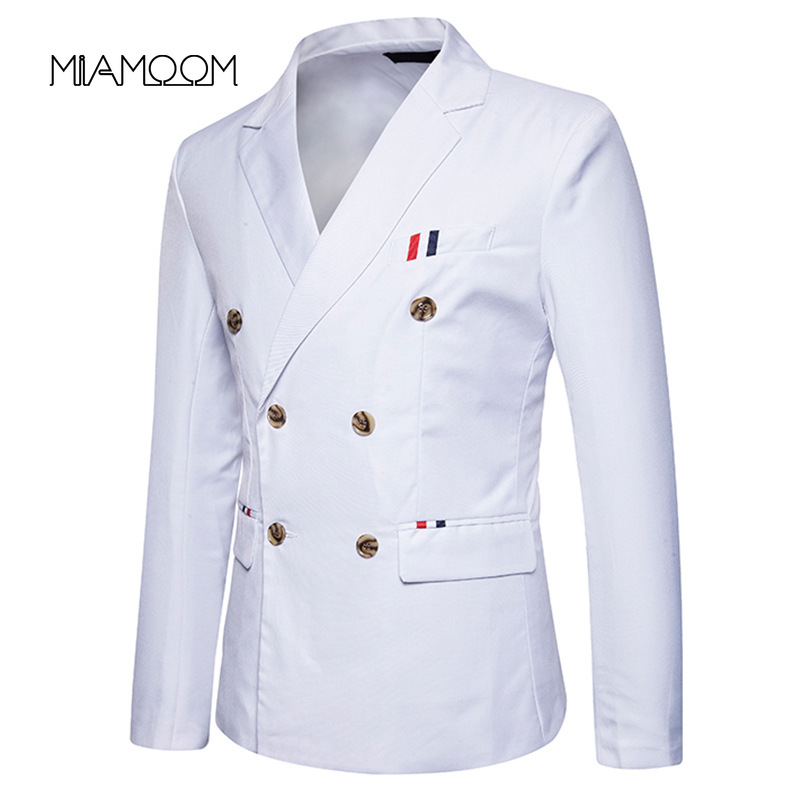 MIAMOOM smart casual men blazer new arrival men' fashion double breasted blazer jacket, Black
MIAMOOM smart casual men blazer new arrival men' fashion double breasted blazer jacket, Black
