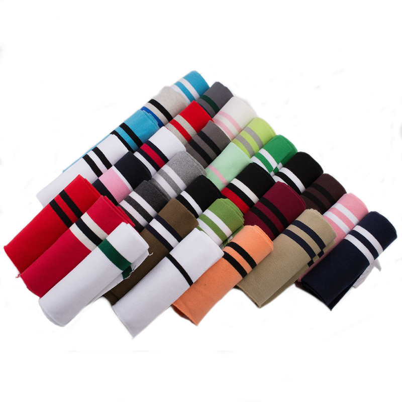 1*1 Stripe Cotton Stretch Knit Neckline Cuff Waistband Rib Trim Sweater Fabric For Sweater Mib Coat