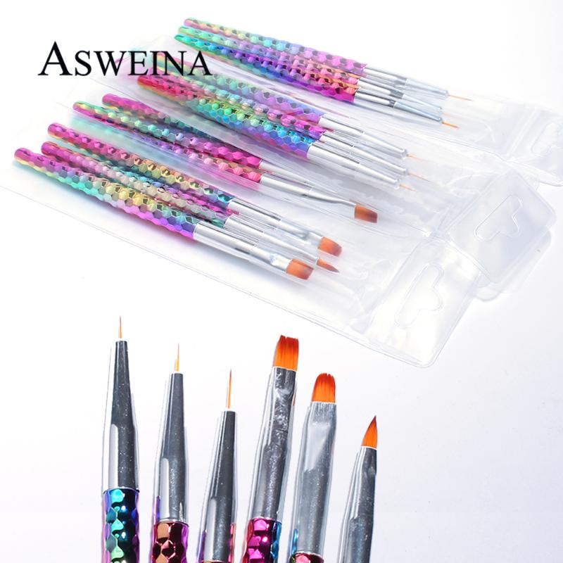 6pc Nail Art Brush Set Manicure Tools Gradient Gel Nail Polish Builder Drawing Carving Brushes French Design Painting Pen, Yellow
6pc Nail Art Brush Set Manicure Tools Gradient Gel Nail Polish Builder Drawing Carving Brushes French Design Painting Pen, Yellow