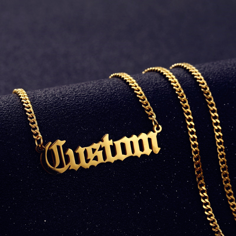 Personalized Custom Name Necklace Pendant Gold Color 3mm Cuban Chain Customized Nameplate Necklaces for Women Men Handmade Gifts
Personalized Custom Name Necklace Pendant Gold Color 3mm Cuban Chain Customized Nameplate Necklaces for Women Men Handmade Gifts