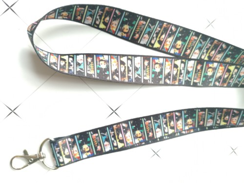 

lot 10pcs/20pcs/30pcs/50pcs/100pcs anime Kimetsu no Yaiba lanyard Neck Strap Lanyard Mobile Phone Key Chain ID Badge Key Chain