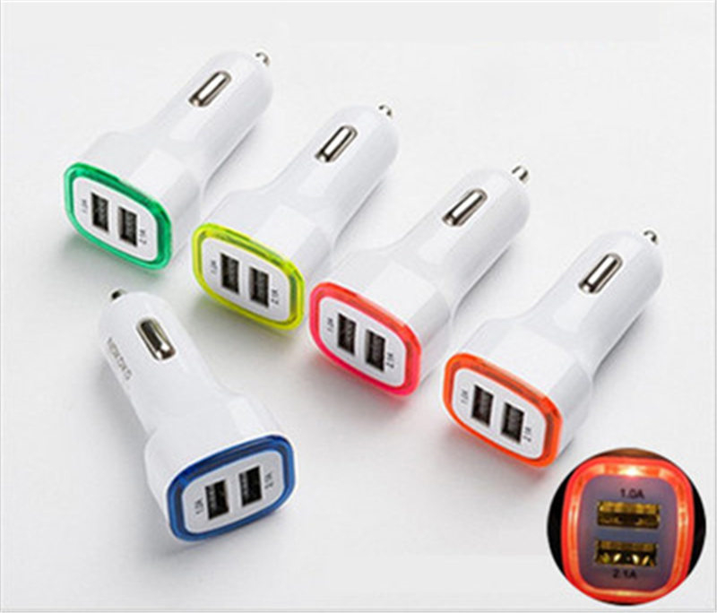 LED Dual Ports Car Charger 5V 2.1A Power Adapter Vehicle Portable USB Car Charger Adapter for Samsung S5 Huawei Universal Phones
LED Dual Ports Car Charger 5V 2.1A Power Adapter Vehicle Portable USB Car Charger Adapter for Samsung S5 Huawei Universal Phones