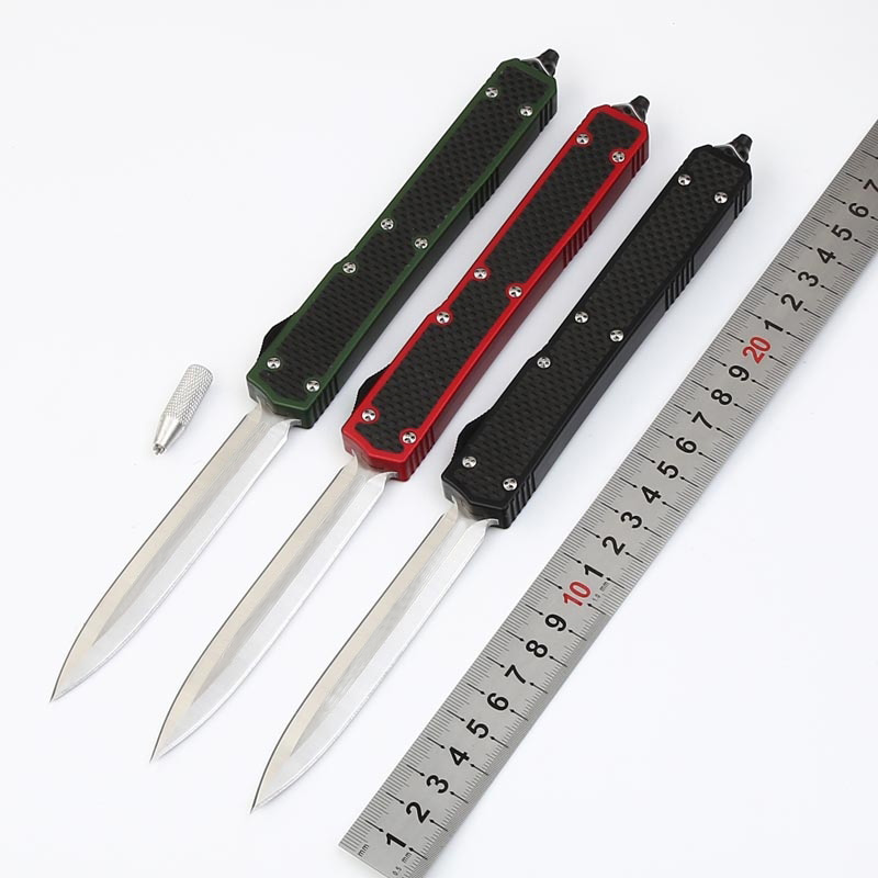 High Quality II 106-1 Ant II Auto Tactical Knife D2 Double Edge Satin Finish Blade Carbon Fiber Handle Hunting EDC Pocket Survival Knives
High Quality II 106-1 Ant II Auto Tactical Knife D2 Double Edge Satin Finish Blade Carbon Fiber Handle Hunting EDC Pocket Survival Knives