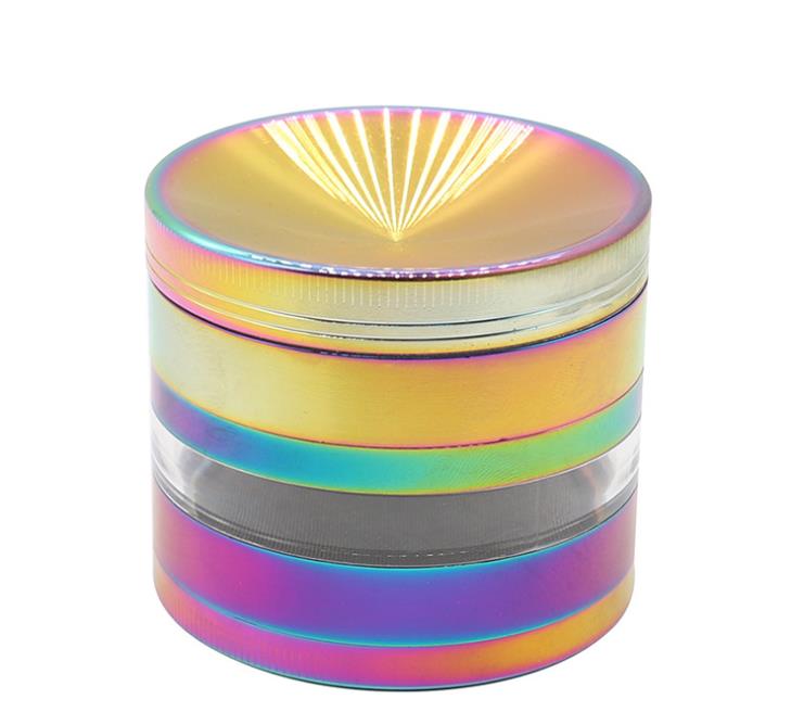 New four-layer dazzling concave transparent bottom vertical grain zinc alloy grinder 63mm personality grinder smoke wholesale
New four-layer dazzling concave transparent bottom vertical grain zinc alloy grinder 63mm personality grinder smoke wholesale